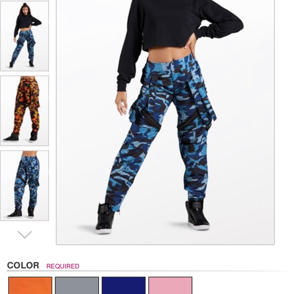 Balera adult large blue dance pants